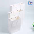 New Design custom white cardboard packaging paper bags